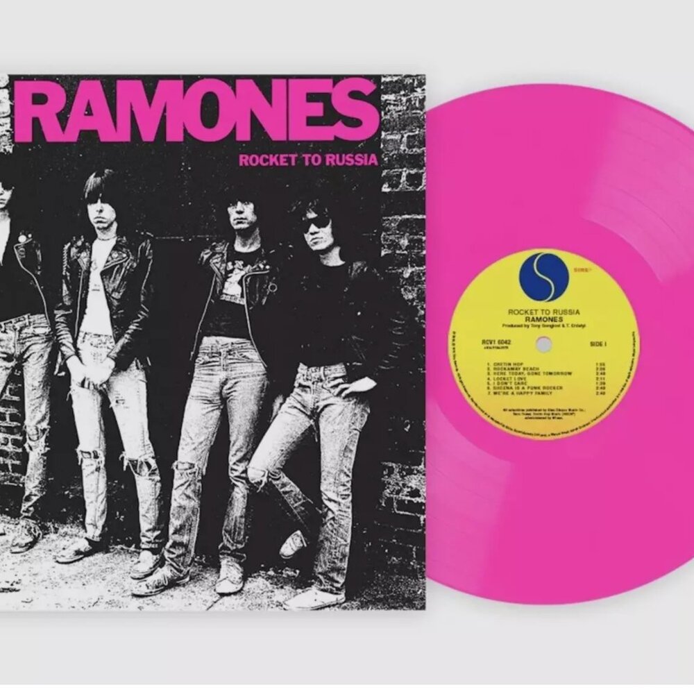 RAMONES ROCKET TO RUSSIA VINYL NEW! LE PINK 180 GRAM LP! TOMMY, JOHNNY